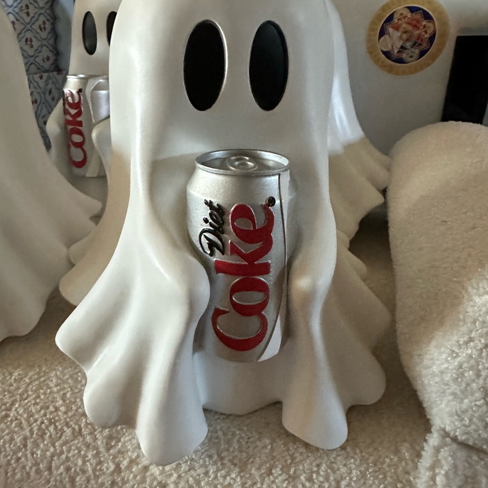 White Ghost Coke decor $65 each